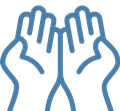 open hands