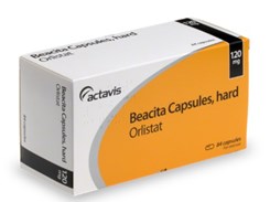 Orlistat tablet box