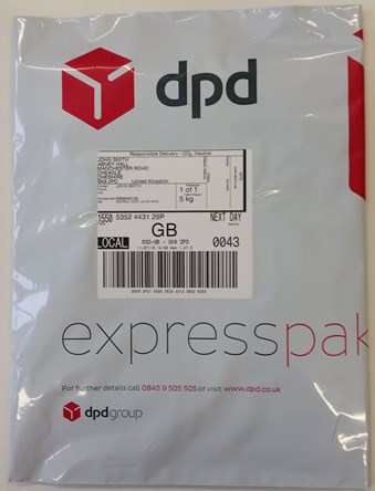 DPD packaging