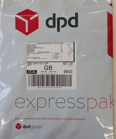 DPD packaging
